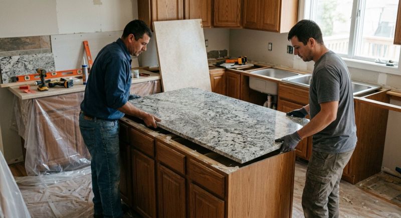 White Granite Tile Replacement
