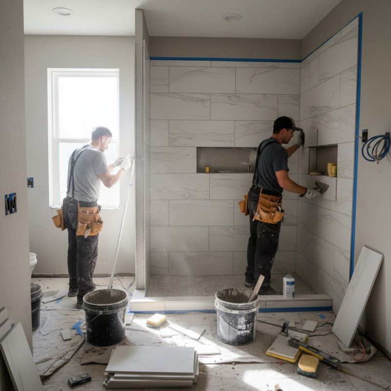 Shower Floor Tiling in Conroe, TX