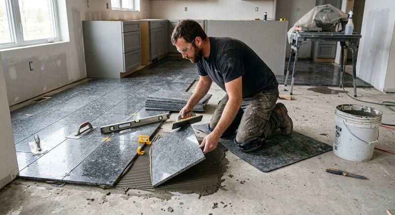 Granite Floor Installation in Alpharetta, GA