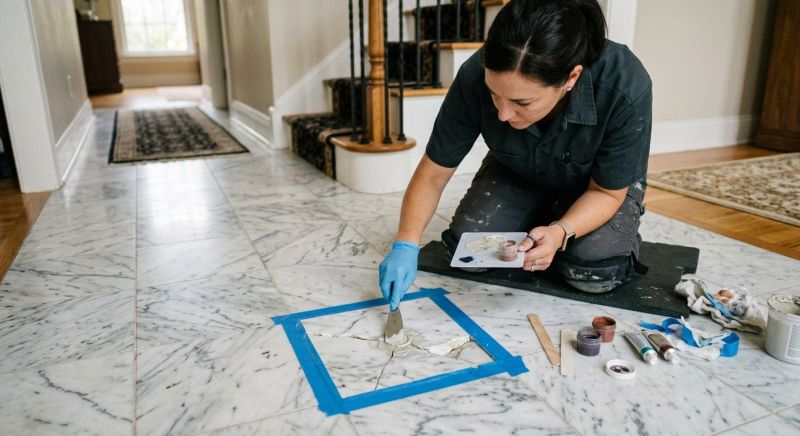 Marble Tile Repair in Overland Park, KS