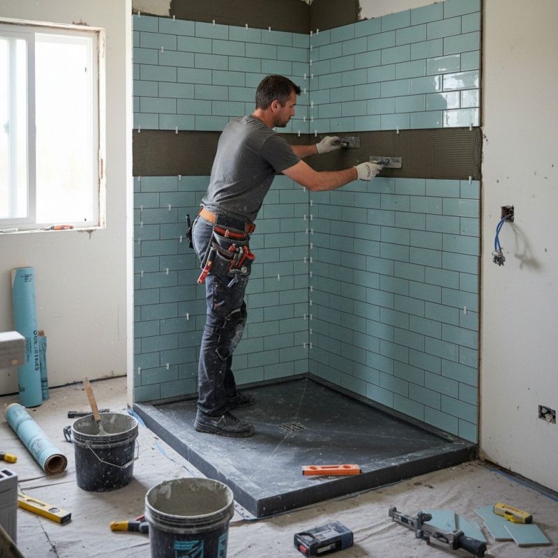 Shower Floor Tiling in Denver County, CO