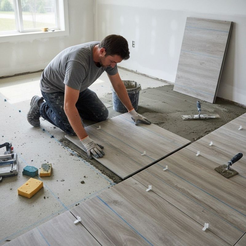 Slate Tile Floor Installation in Loudoun County, VA