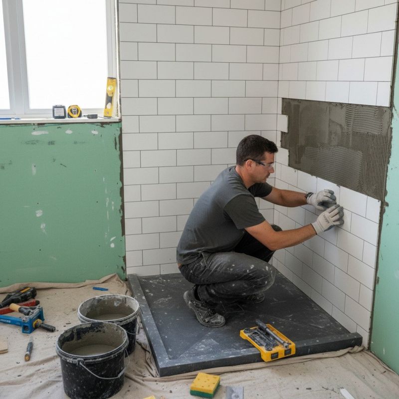 Tile Shower Pan Installation in Alpharetta, GA